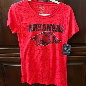 Arkansas V-neck Tee Large
